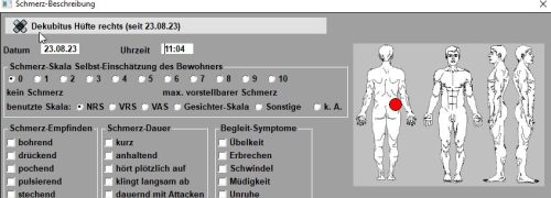 Schmerzbeschreibung